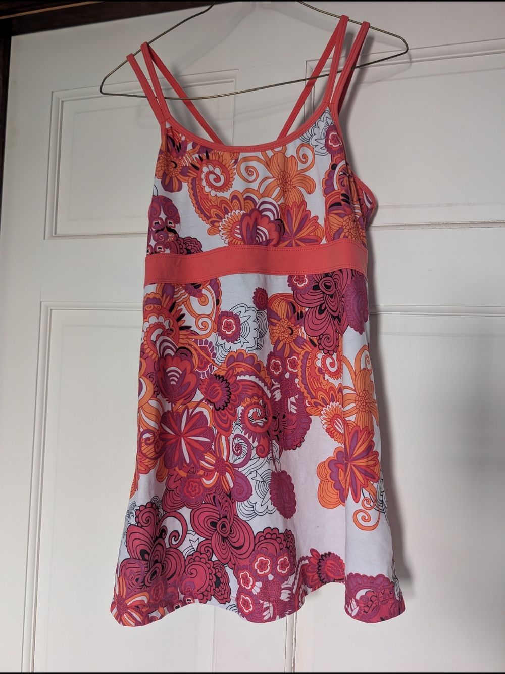 Prana Multicolor Floral-Print Spaghetti-Strap Tank